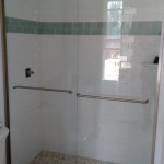 bypass glass shower door installation
