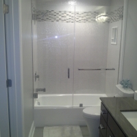 custom Eardley Tub glass shower enclosure