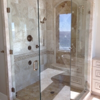 glass shower door and enclosure 30A area florida