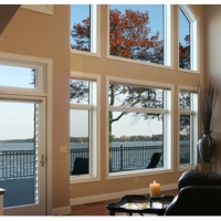 custom living room glass window Florida